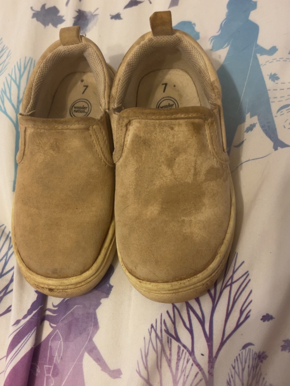 Wonder Nation Kids Slip-On Canvas Shoes